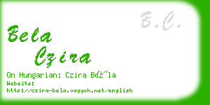 bela czira business card